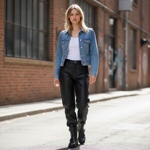 MetroStyle leather pants size‎ 8T